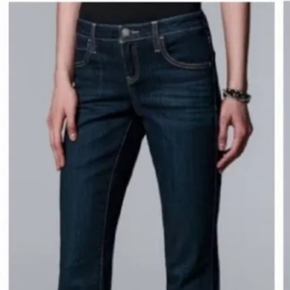 Simply Vera Vera Wang Mid Rise Bootcut Jeans - Picture 12 of 13